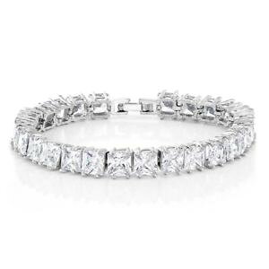 yzuXbg@ANZT?@vZXuAgzCgJbgNXvejXuXbg1500 ct princess cut brilliant white cz fold over clasp tennis bracelet 7
