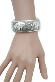 【送料無料】ブレスレット　アクセサリ—　ブレスレットファッションジュエリーアフリカゾウbohemian women silver metal wrist bracelet fashion jewelry africa elephant