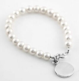 【送料無料】ブレスレット　アクセサリ—　シルバーブレスレットサービスsilver fw 455 mm cultured pearl child bracelet free engraving