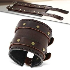 【送料無料】ブレスレット　アクセサリ—　モデルbiggeforce bracelet brown leather model bigge