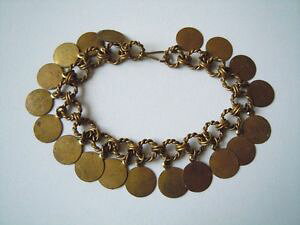 �y���������z�u���X���b�g�@�A�N�Z�T��?�@�u���X���b�g���E���h�X���C�hold messingfarbenes bracelet with round slide 16,4 glength 18 cm