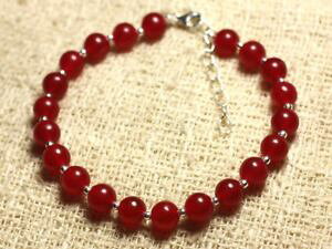 �y���������z�u���X���b�g�@�A�N�Z�T��?�@�V���o�[�u���X���b�g925 silver bracelet and stonered jade 6mm
