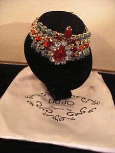 �y���������z�u���X���b�g�@�A�N�Z�T��?�@�����W���o�b�O�J���[�r�[�Y�u���X���b�gliu jo _ bracelet with color beads with dusty bag