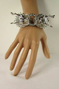 �y���������z�u���X���b�g�@�A�N�Z�T��?�@�h���S���J�t�X�u���X���b�g�W���G���[���C���X�g�[��women chinese dragon cuff bracelet fashion jewelry rhinestone gold silver fancy