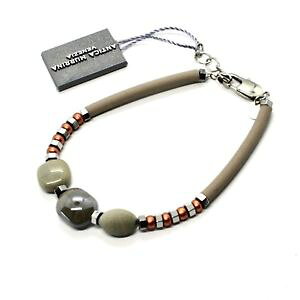 �y���������z�u���X���b�g�@�A�N�Z�T��?�@�����m�K���Xbr809a34antica murrina venezia bracelet�}���}��antica murrina venezia bracelet man man with murano glass grey br809a34