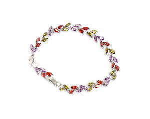 �y���������z�u���X���b�g�@�A�N�Z�T��?�@�I�[�X�g���A�u���X���b�gbeautiful austrian crystals bracelet multicoloured crystals adjustable length