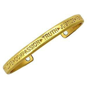 �y���������z�u���X���b�g�@�A�N�Z�T��?�@�Z���W�I�J�t�u���X���b�gsergio lub magnetic cuff bracelet magnetic compassion brass small