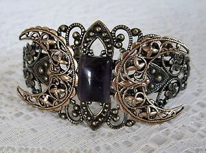 yzuXbg@ANZT?@AWXggv[JtuXbgamethyst triple moon cuff bracelet, wiccan pagan wicca goddess witch witchcraft