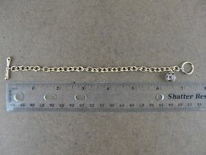 yzuXbg@ANZT?@S[hJ[X^[OVo[uXbgObeautiful gold color sterling silver bracelet 7 147 grams