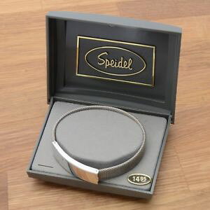 yzuXbg@ANZT?@XpCfuXbgj[speidel silver tone name bracelet in box never engraved excellent condition