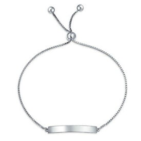 【送料無料】ブレスレット　アクセサリ—　ジュエリーシルバーバーボロブレスレットbling jewelry 925 silver adjustable small bar bolo bracelet
