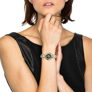 yzuXbg@ANZT?@uXbgVo[A[fR`F[re[Wbracelet silver art deco hexagon navy blue big chain vintage ct 5