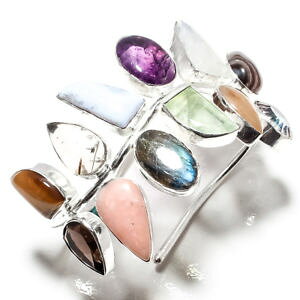 yzuXbg@ANZT?@[Xg[sNIp[Jtprehnite,moonstone,pink opal 50 gm gemstone jewelry adjustable cuff ad394