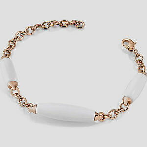 �y���������z�u���X���b�g�@�A�N�Z�T��?�@�u���X���b�g���[�Y���X�gmorellato, bracelet woman rose with white stones syu15 , list 109