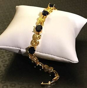 yzuXbg@ANZT?@Tt@CAkCG[S[hejXuXbggb blue oval sapphires 14k yellow gold filled 75 tennis bracelet boxed plum uk