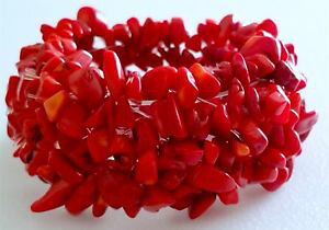 �y���������z�u���X���b�g�@�A�N�Z�T��?�@�u���X���b�glovely elasticated natural red coral bracelet, 7 128