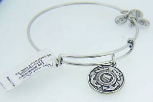 yzuXbg@ANZT?@AbNXy_guXbgVo[ alex and ani us coast guard pendant bracelet rigid with silver finish