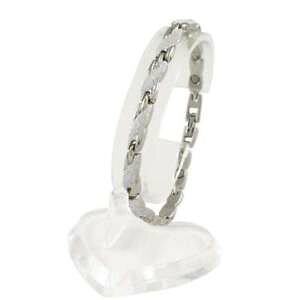 �y���������z�u���X���b�g�@�A�N�Z�T��?�@�V���o�[�u���X���b�gattraction silver tone magnetic bracelet