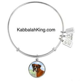 【送料無料】ブレスレット　アクセサリ—　ボクサーペンダントメタルブレスレットwind amp; fire boxer dog animal pendant silver accatastabile rigid bracelet