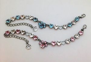 ブレスレット　アクセサリ―　プリントカップチェーンブレスレットpaw print cup chain bracelet