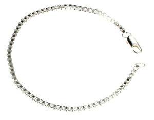 yzuXbg@ANZT?@Fl`A{bNX`F[uXbgC^Aoriginal venetian box chain bracelet silver plated 2,6mm 59106 from italy
