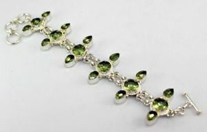yzuXbg@ANZT?@O[AWXgVo[WG[ uXbg40316green amethyst silver overlay handmade jewelry bracelet40316
