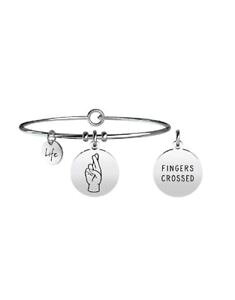 �y���������z�u���X���b�g�@�A�N�Z�T��?�@�u���X���b�g�V���{���X�`�[��bracelet young adult symbols steel 316l and crystals 731371 fingers crossed