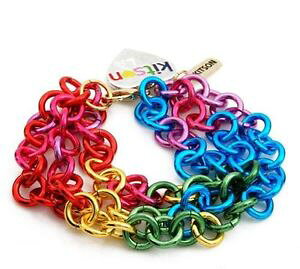 �y���������z�u���X���b�g�@�A�N�Z�T��?�@kitson multicoloured chains braceletkitson multicoloured chains bracelet