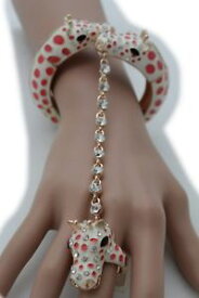 【送料無料】ブレスレット　アクセサリ—　メタルファッションブレスレットスレーブリングホットwomen gold metal bling hand chain fashion bracelet slave ring girrafe animal hot