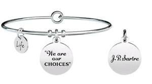 �y���������z�u���X���b�g�@�A�N�Z�T��?�@�u���X���b�g�X�`�[��young adult bracelets steel philosophy we are our choices 731301