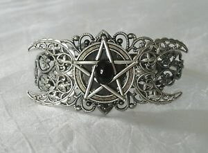 yzuXbg@ANZT?@gv[JtuXbgtriple moon pentacle cuff bracelet wiccan pagan wicca witch witchcraft pentagram