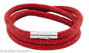 �y���������z�u���X���b�g�@�A�N�Z�T��?�@�y�����b�\alraune, cinturino in pell viper , colore rosso, 57 cm,