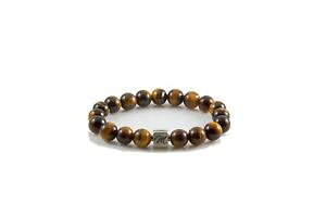 yzuXbg@ANZT?@^CK[ACuXbgX^[OVo[Sr[YJX^tiger eye gemstone bracelet large 10mm with sterling silver logo bead custom