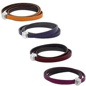 �y���������z�u���X���b�g�@�A�N�Z�T��?�@�C�^���A���b�v�u���X���b�g�X�e�����X�N���X�vitalian leather doublesided 3wrap bracelet, w stainless steel magnetic clasp