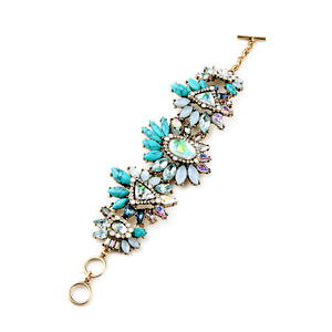 �y���������z�u���X���b�g�@�A�N�Z�T��?�@�A�[���f�R�o�[�h�r���e�[�Wbraccialetto dorato art deco floreale conchiglia verde cremosa triangolo vintage