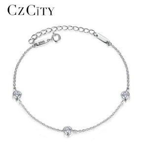 yzuXbg@ANZT?@`F[VvNVbNNX^[OVo[uXbgcharm women chain link sterling silver bracelet for women simple classic cubic z