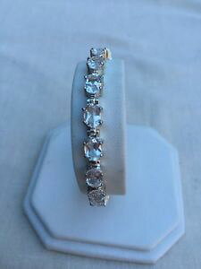 yzuXbg@ANZT?@nX^[OVo[Xp[NOI[oejXJbgNAuXbghan sterling silver 925 sparkling oval cut clear cz tennis bracelet 75 nwot
