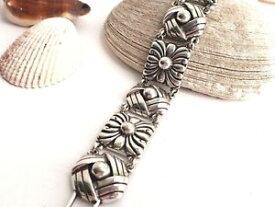 【送料無料】ブレスレット　アクセサリ—　brighton wide flower panel linkシルバーbraceletbrighton wide flower panel link silver bracelet