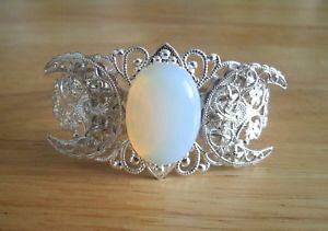 yzuXbg@ANZT?@gv[JtuXbgopalite triple moon cuff bracelet, wiccan pagan wicca goddess witch witchcraft