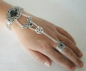 yzuXbg@ANZT?@X[uuXbgpentacle slave bracelet wiccan pagan wicca witch pentagram witchcraft hand chain