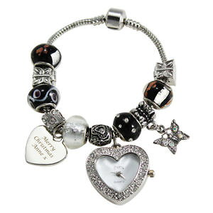 �y���������z�u���X���b�g�@�A�N�Z�T��?�@�p�[�\�i���C�Y�M���V�[�u���X���b�gpersonalised galaxy watch charm bracelet womens birthday gift idea mothers day