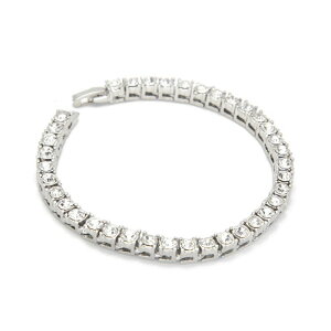 �y���������z�u���X���b�g�@�A�N�Z�T��?�@�q�b�v�z�b�v�u���X���b�g�V���o�[�J���[�`�F�[���u�����O20xhip hop men bracelet silver color 1 row rhinestones chain bling bracel x8h1