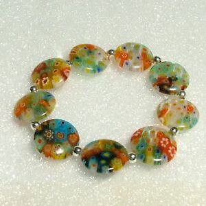 yzuXbg@ANZT?@JtuXbgKXr[YX^[OVo[ listingladies colorful bracelet genuine glass beads 925 sterling silver adjustable