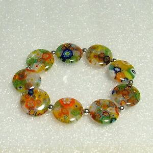 yzuXbg@ANZT?@listingladies fancy bracelet genuine glass beads 925sterlingadjustable listingladies fancy bracelet genuine glass beads 92