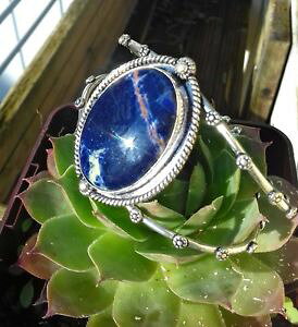 �y���������z�u���X���b�g�@�A�N�Z�T��?�@�u���X���b�g listingnatural sodalite bracelet adjustable silver plated understanding, clarity