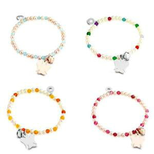 �y���������z�u���X���b�g�@�A�N�Z�T��?�@���x���g�u���X���b�g�V���o�[roberto giannotti bracelet 925 silver angels white pearls coloured elastic