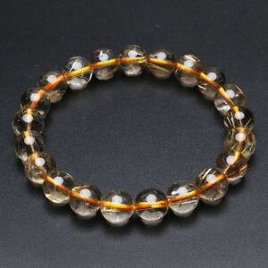 yzuXbg@ANZT?@S[h`^`NX^r[YuXbg96mm natural gold titanium rutilated quartz crystal beads bracelet gra040