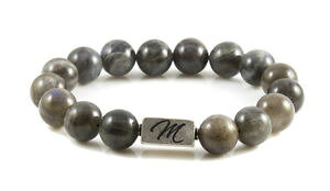 yzuXbg@ANZT?@uXbg~X^[OVo[r[YJX^labradorite gemstone bracelet large 12mm sterling silver bead custom made