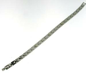 yzuXbg@ANZT?@NVbNW[W[S[hX`[uXbg|Cg316l antiallergic steel bracelet with classic man jersey gold points