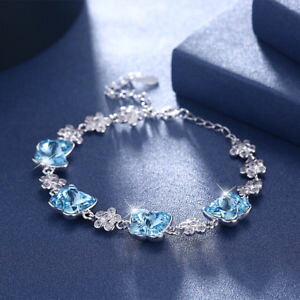 yzuXbg@ANZT?@I[XgAuh`F[`[uXbgVo[925 silver women crystals from austria famous brand chain charm bracelet luxury
